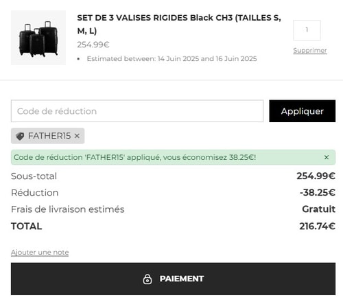 proof of working GYL Bag codes promo FATHER15
