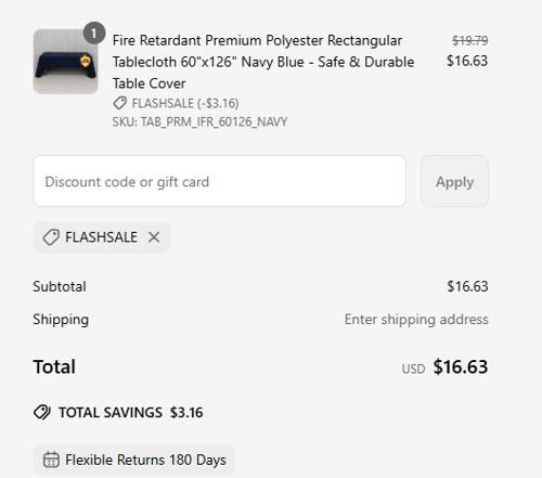 proof of working eFavormart discount codes FLASHSALE