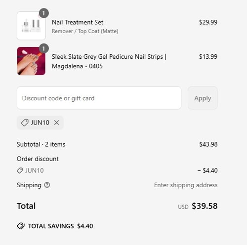 proof of working Danni & Toni coupon codes JUN10