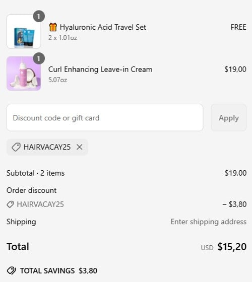 proof of working Luseta Beauty coupon codes HAIRVACAY25