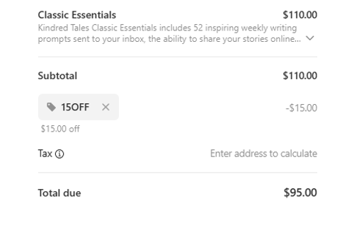 proof of working Kindred Tales coupon codes 15OFF