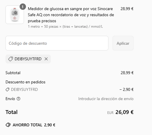 proof of working Sinocare c&oacute;digos promocionales DEIBYSUYTFRD