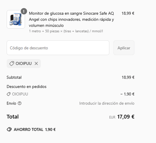 proof of working Sinocare c&oacute;digos promocionales OIOIPUU
