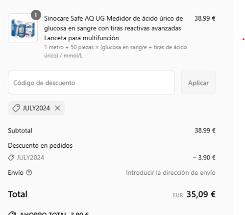 proof of working Sinocare c&oacute;digos promocionales JULY2024