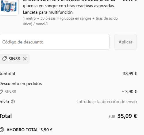 proof of working Sinocare c&oacute;digos promocionales SIN88