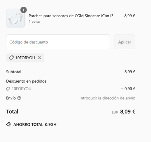 proof of working Sinocare c&oacute;digos promocionales 10FORYOU