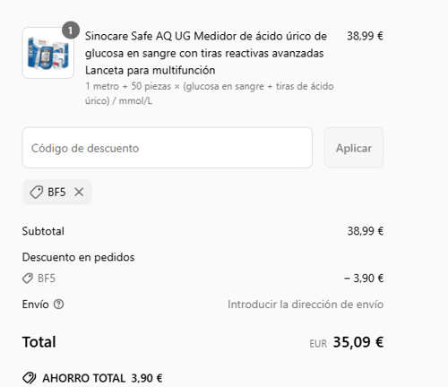 proof of working Sinocare c&oacute;digos promocionales BF5