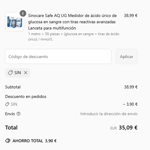 proof of working Sinocare c&oacute;digos promocionales SIN