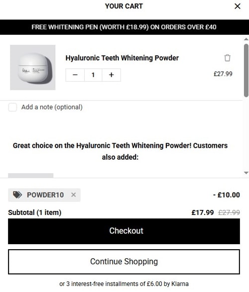 proof of working Polished London coupon codes POWDER10