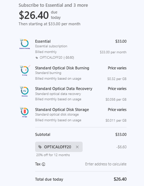 proof of working OpticalBackup coupon codes OPTICALOFF20