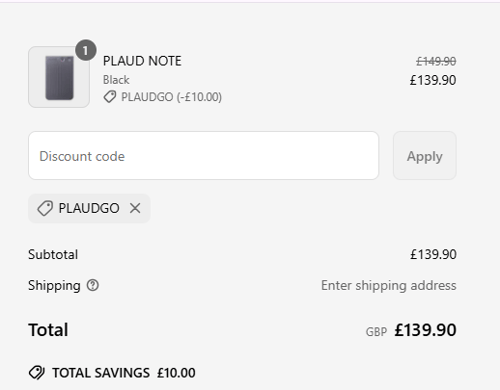 proof of working PLAUD.AI discount codes plaudgo