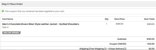 proof of working FJackets coupon codes WD30