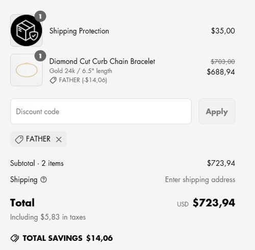 proof of working 7879 Jewellery​ discount codes FATHER