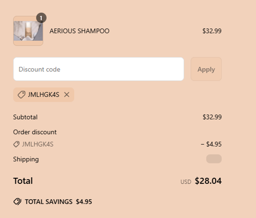 proof of working AROVE Beauty coupon codes JMLHGK4S