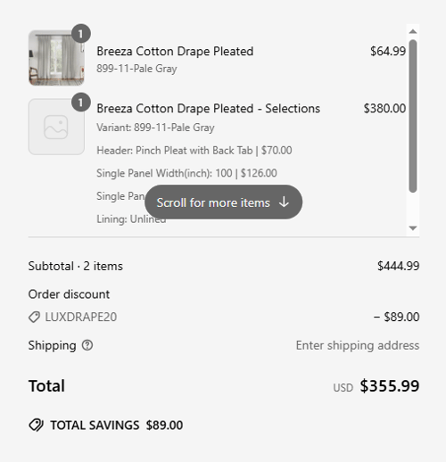 proof of working LUXDRAPE coupon codes LUXDR✱✱✱✱✱