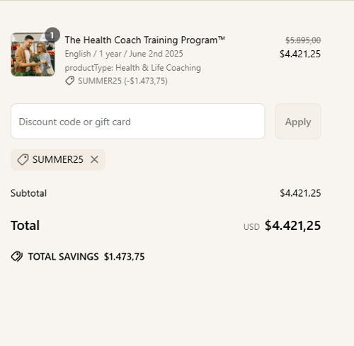 proof of working Institute for Integrative Nutrition discount codes SUMMER25