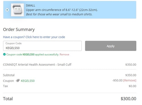 proof of working CONNEQT Health coupon codes KEGELS50