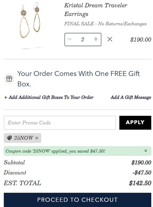 proof of working Waxing Poetic coupon codes 25NOW