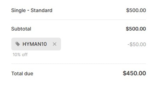 proof of working Vitality Blueprint promo codes HYMAN10