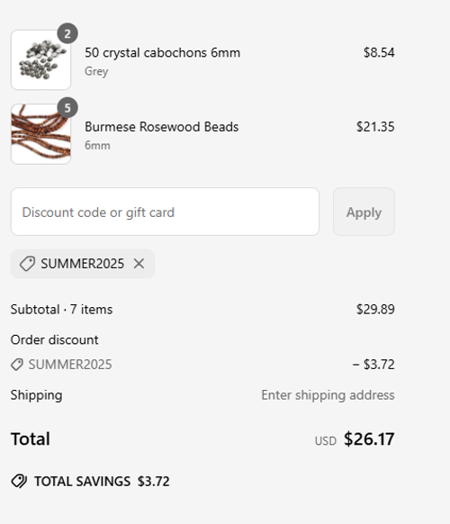 proof of working Bonjour Handmade coupon codes SUMMER2025