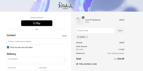 proof of working Polished London coupon codes SUN20