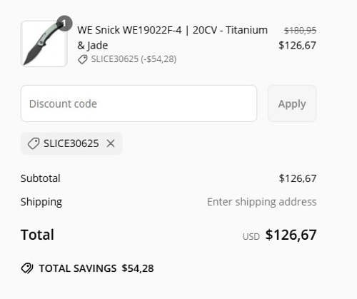 proof of working Monthly Knife Club coupon codes SLICE30625