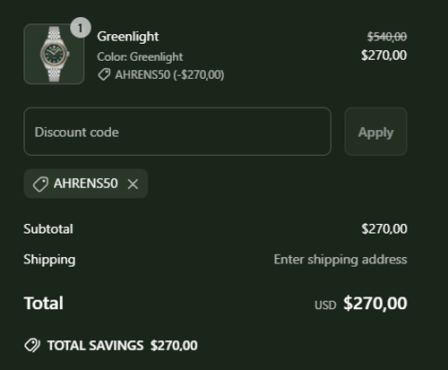 proof of working Cadola discount codes AHRENS50