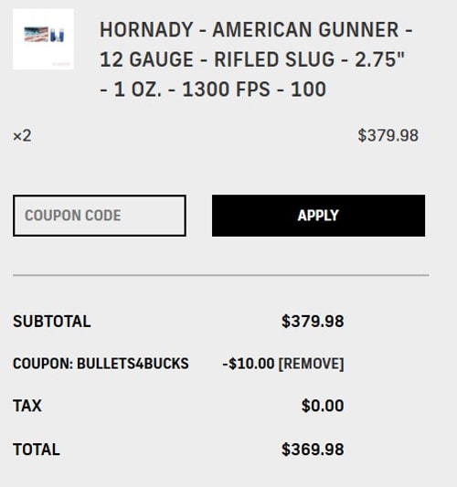 proof of working True Shot Ammo coupon codes Bullets4Bucks