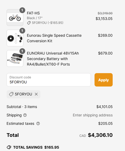 proof of working EUNORAU discount codes 5FORYOU