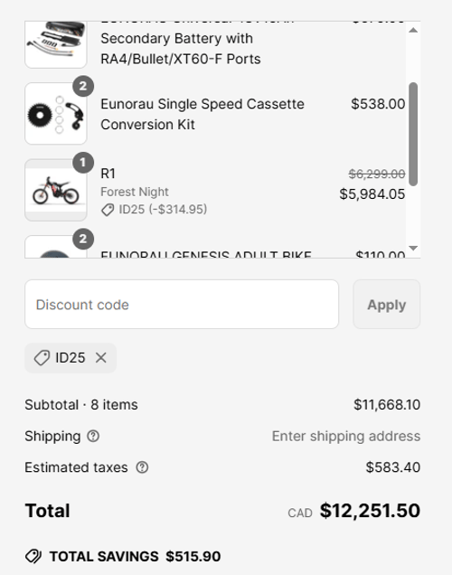 proof of working EUNORAU discount codes ID25