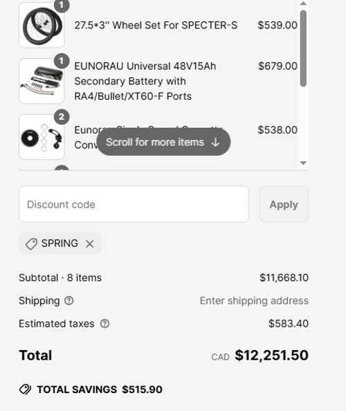 proof of working EUNORAU discount codes SPRING