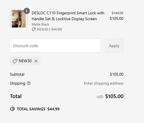 proof of working DESLOC coupon codes NEW30