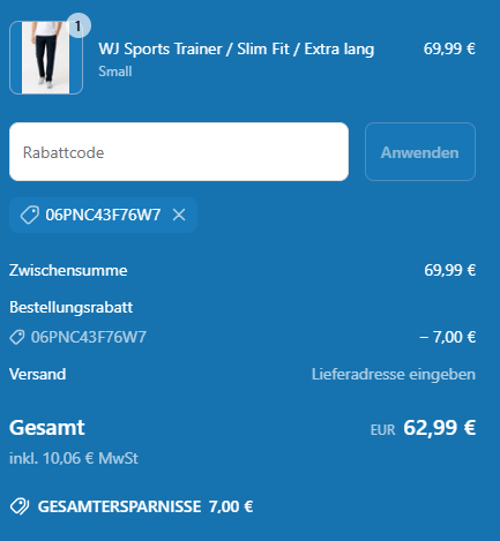 proof of working Wilde Joggers coupon code 06PNC4✱✱✱✱✱✱