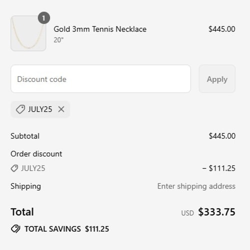 proof of working Corace Collection promo codes JULY25