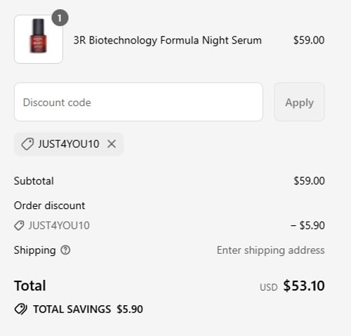 proof of working Keapure coupon codes JUST4YOU10