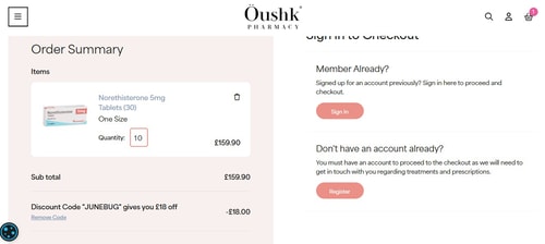 proof of working Oushk Pharmacy discount codes JUNEBUG