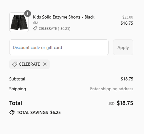 proof of working Baby Steps and Mish Kids coupon codes CELEBRATE