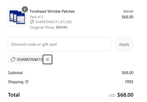 proof of working Wrinkles Schminkles coupon codes SHARKTANK15