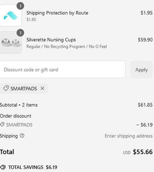proof of working Silverette discount codes SMARTPADS