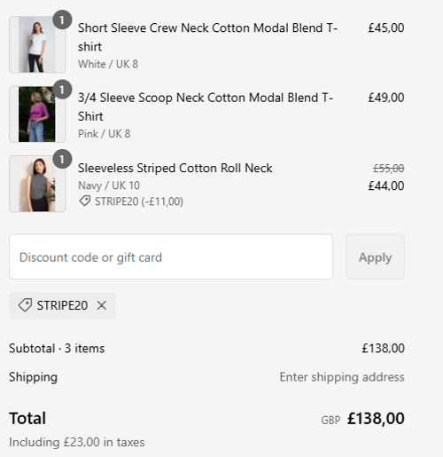 proof of working Lavender Hill Clothing discount codes STRIPE20