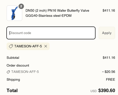 proof of working Tameson discount codes TAMESON✱✱✱✱✱✱