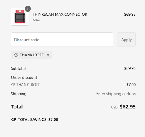proof of working ThinkCar coupon codes THANK10OFF