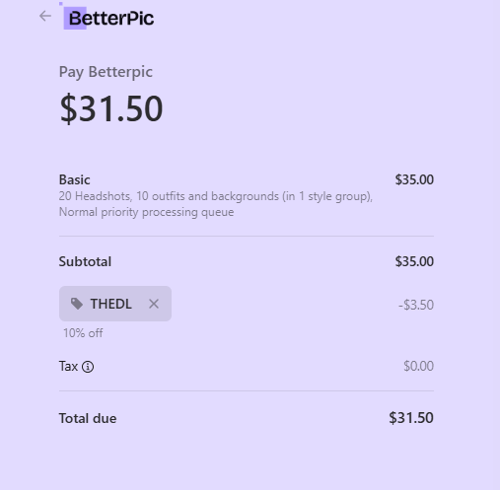 proof of working BetterPic promo codes THEDL