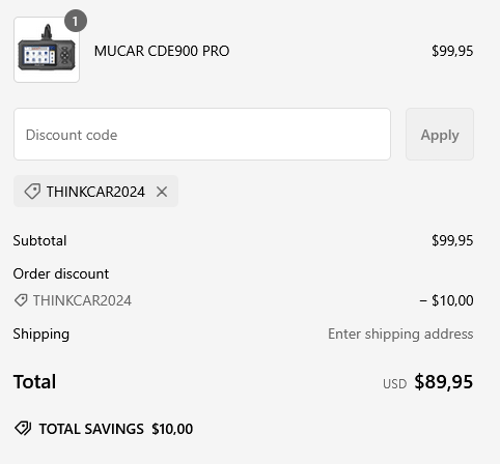 proof of working ThinkCar coupon codes THINKCAR2024