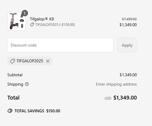 proof of working Tifgalop discount codes TIFGALOP2025