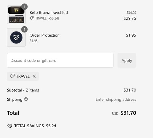 proof of working Keto Brainz discount codes TRAVEL