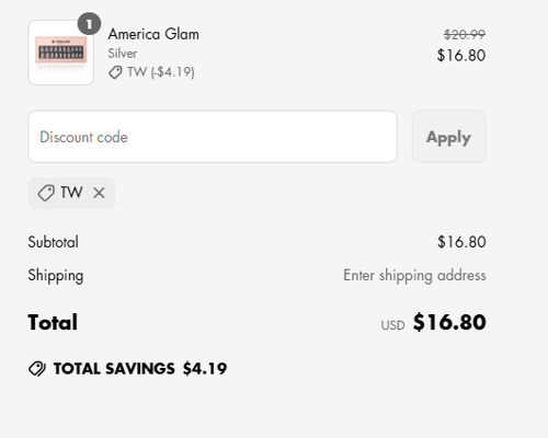 proof of working VSALON discount codes TW