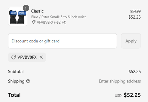 proof of working Versa Gripps discount codes VFVBV8FX