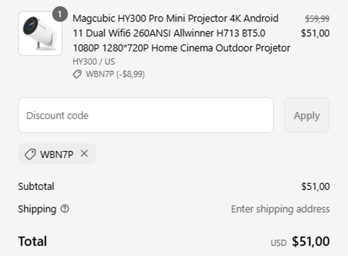 proof of working Magcubic discount codes WBN7P