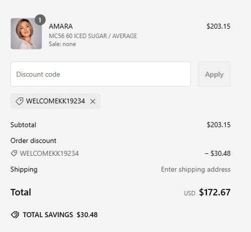 proof of working Kim Kimble Hair coupon codes WELCOMEKK19234